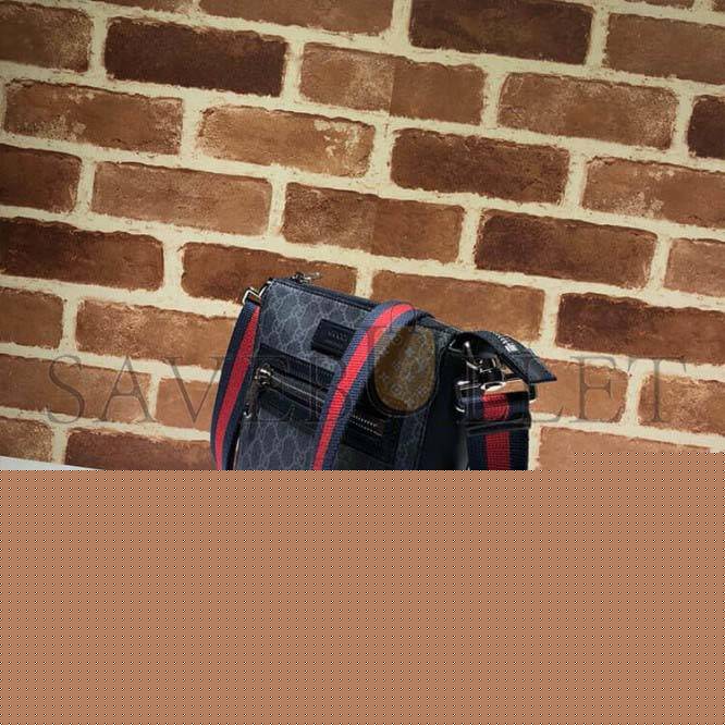 G*u*i black small messenger bag 523599 (23.5*21*4.5cm)